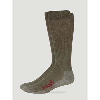 Wrangler Men's ® Western Merino Wool Boot Socks In Tan In Brown