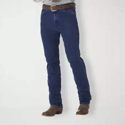 Wrangler Mens Cowboy Cut Stretch Fabric Regular Fit Jean In Blue