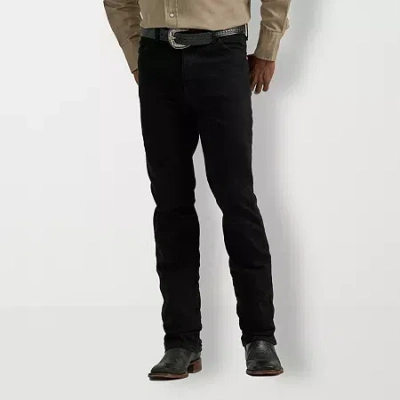 Wrangler Mens Cowboy Cut Stretch Fabric Slim Fit Jean In Black