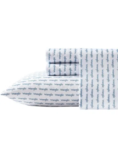 Wrangler Closeout!  Microfiber 4-pc. Sheet Set, Queen In Stamped Logo