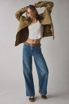 Wrangler Mid-rise Wide Leg Jean In Drifters Dream, Women's At Urban Outfitters In Blue