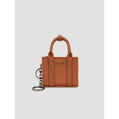Wrangler Mini Tote Key Chain In Brown