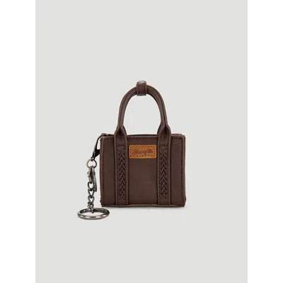 Wrangler Mini Tote Key Chain In Coffee In Brown