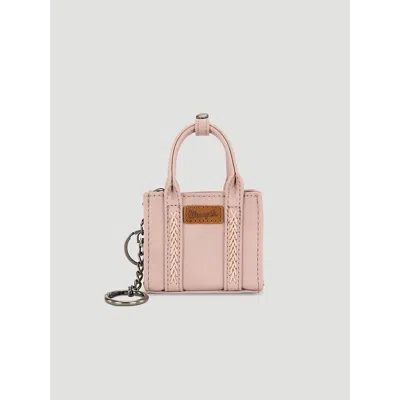 Wrangler Mini Tote Key Chain In Dark Pink