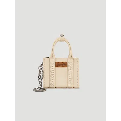 Wrangler Mini Tote Key Chain In Tan In Brown