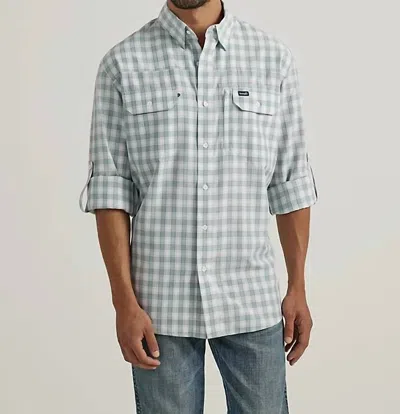 Wrangler Performance Shirt In Blue/white