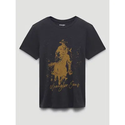 Wrangler Phantom Rider Reg Fit Graphic Tee In Phantom In Black