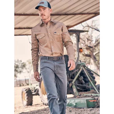 Wrangler Premium Performance Tough Comfort Cowboy Cut® Regular Fit Canvas Jean In Grey In Gray