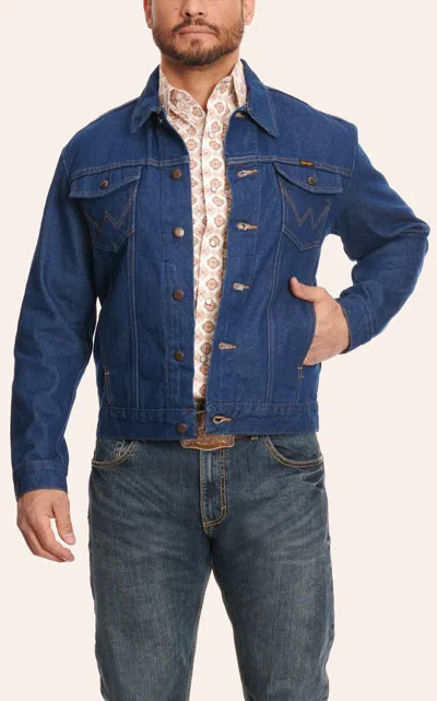 Wrangler Prewashed Denim Jacket In Blue
