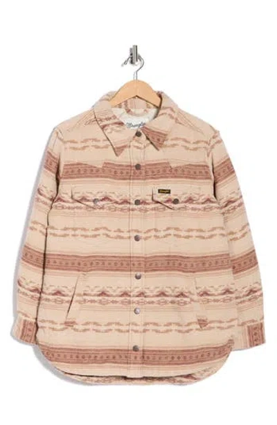 Wrangler Printed Western Shacket In Neutral