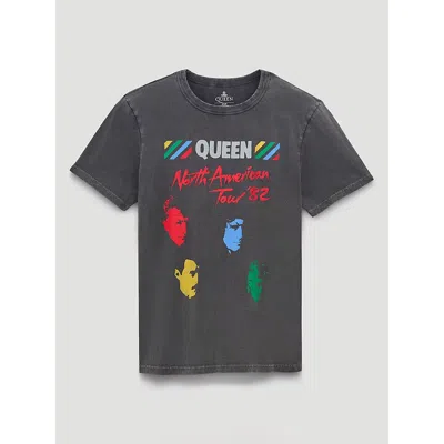 Wrangler Queen Colorblock Graphic T-shirt In Asphalt In Gray