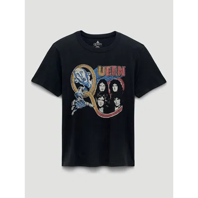 Wrangler Queen Faces Graphic T-shirt In Washed Black In Blue