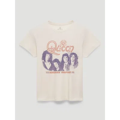 Wrangler Queen Rhapsody Retro Reg Graphic Tee In Marshmallow In Neutral