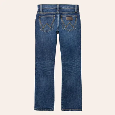 Wrangler Retro Boys' Alby Dark Wash Slim Straight Jeans (18)