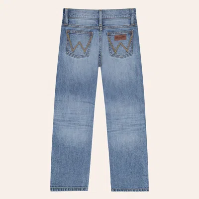 Wrangler Retro Boys' Timber Light Wash Slim Fit Straight Leg Jeans In Blue