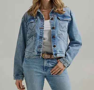 Wrangler Retro Denim Jacket In Light Blue