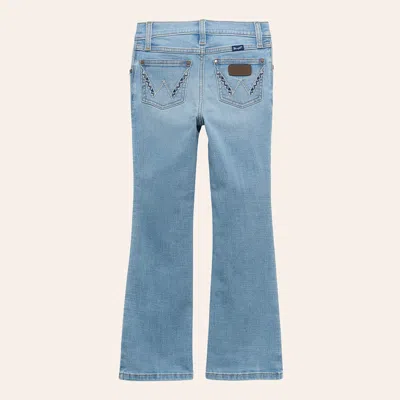 Wrangler Retro Girls' Kelsey Light Wash Bootcut Jeans In Blue