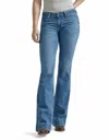Wrangler Retro Mae Mid Rise Trouser Jean In Eva In Multi