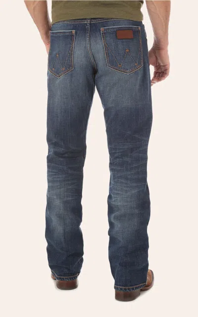 Wrangler Retro Men's Jackson Hole Medium Wash Relaxed Fit Boot Cut Jean In Blue