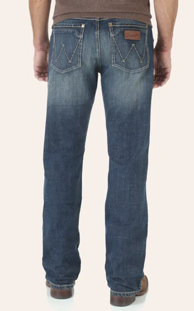 Wrangler Retro Men's Layton Slim Fit Boot Cut Jeans In Blue