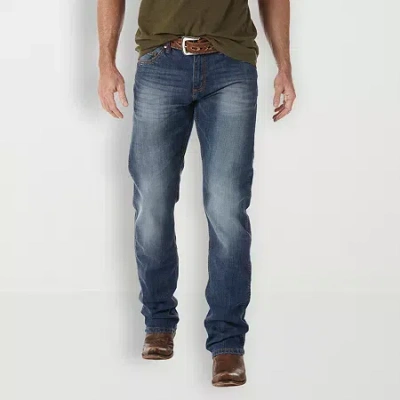 Wrangler Retro Mens Slim Fit Straight Leg Jean In Blue