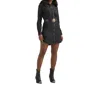 Wrangler Retro Punchy Denim Dress In Black In Black