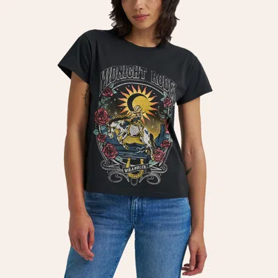 Wrangler Retro Women's Black Midnight Rodeo Rhinestone Graphic T-shirt