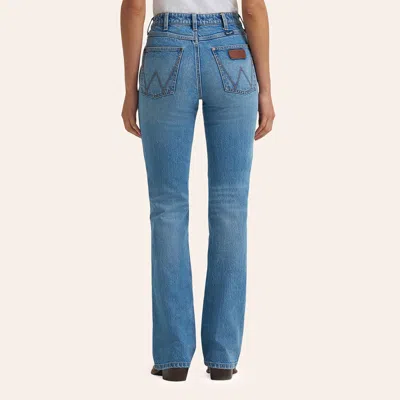 Wrangler Retro Women's Erin Light Wash Bailey High Rise Bootcut Jeans In Blue