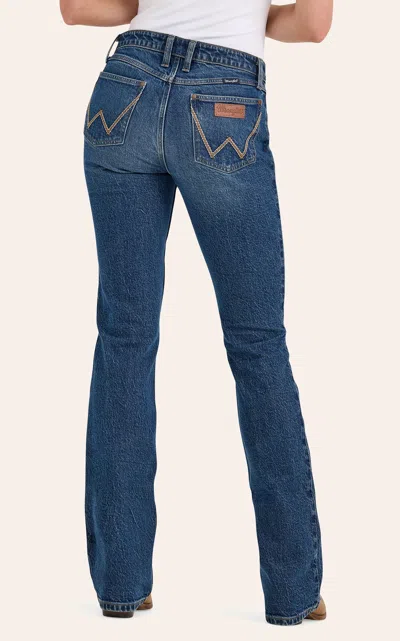 Wrangler Retro Women's Mae Isabella Medium Wash Bootcut Jeans In Blue