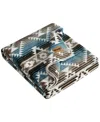 Wrangler Jericho Coco Flannel Reversible Throw Blanket In Nash