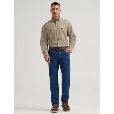 Wrangler ® Riggs Workwear® Advanced Comfort Five Pocket Jean In Mid Stone In Blue