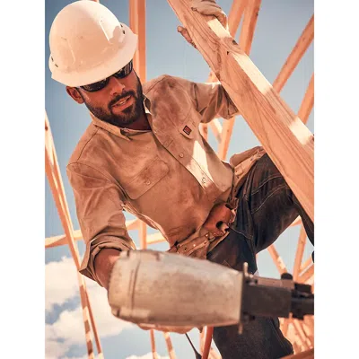Wrangler ® Riggs Workwear® Lightweight Vented Work Shirt In Khaki In Brown