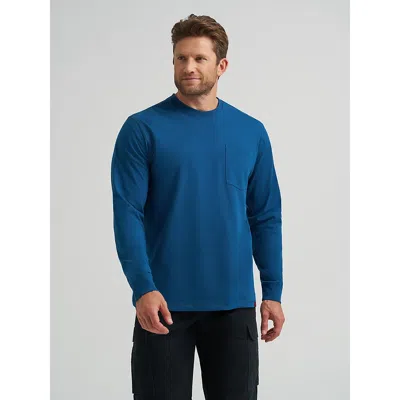 Wrangler ® Riggs Workwear® Long Sleeve 1 Pocket Performance T-shirt In Oxford Blue