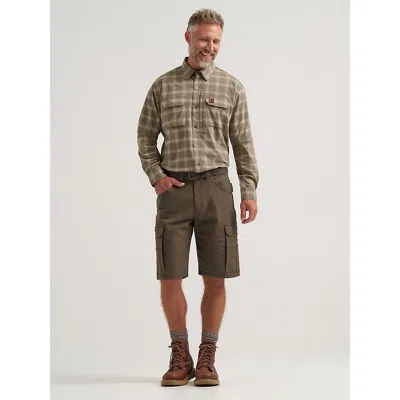 Wrangler ® Riggs Workwear® Performance Ripstop Ranger Cargo Short In Loden In Brown