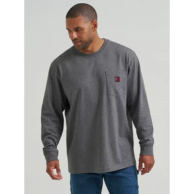 Wrangler Riggs Workwear® Relaxed Crew T-shirt In Charcoal Heather In Gray