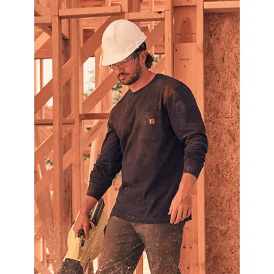 Wrangler Riggs Workwear® Relaxed Crew T-shirt In Navy In Black