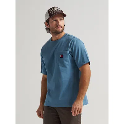 Wrangler Riggs Workwear® Short Sleeve Relaxed Crew T-shirt In Blue Fin