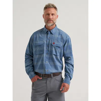 Wrangler ® Riggs Workwear® Technical All Season Shirt In Blue Plaid