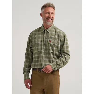 Wrangler ® Riggs Workwear® Technical All Season Shirt In Green Plaid