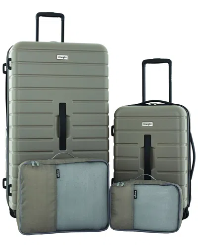 Wrangler Road Warrior 4pc Expandable Luggage Set In Green