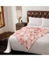 Wrangler Rodeo Patchwork Plush Throw In Pink