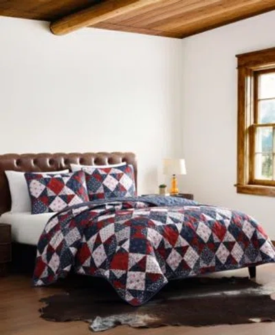 Wrangler Rodeo Patchwork Reversible Quilt Set In Multi