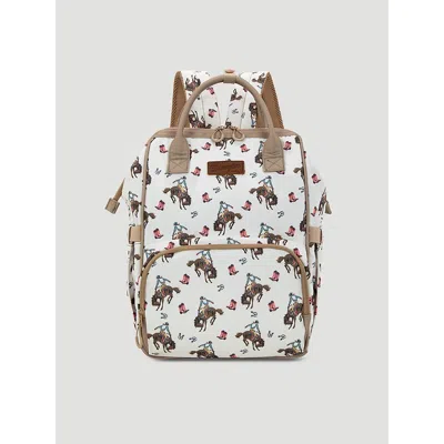 Wrangler Rodeo Print Backpack In Tan In Brown