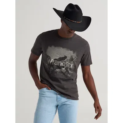 Wrangler Shadow  Graphic T-shirt In Phantom In Gray