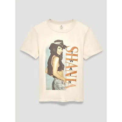 Wrangler Shania Twain Vertical Graphic T-shirt In Marshmallow In Neutral