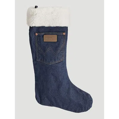 Wrangler ® Sherpa Denim Christmas Stocking In Prewashed