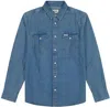 Wrangler Shirts Man  112357194 Seafoam In Blue