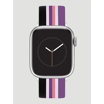 Wrangler Silicone Brushpopper Universal Watchband In Purple In Multi
