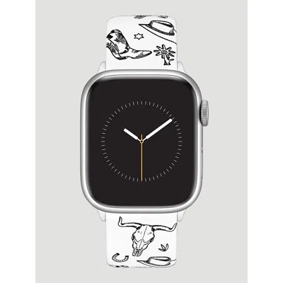 Wrangler Silicone Western Universal Watchband In White
