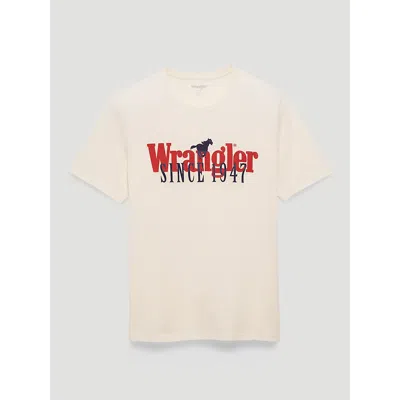 Wrangler Since 1947 Layers Graphic T-shirt In Egret In Pink